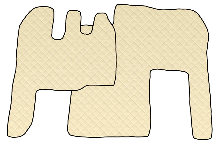 Tappeto unico in Skeentex - Panna - compatibile per Renault Magnum (01/01>06/13) manuale