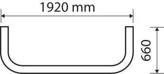 Barra portafari per tetto - Type 2 - compatibile per Scania R Serie 6 - Streamline (09/13>12/17) Highline