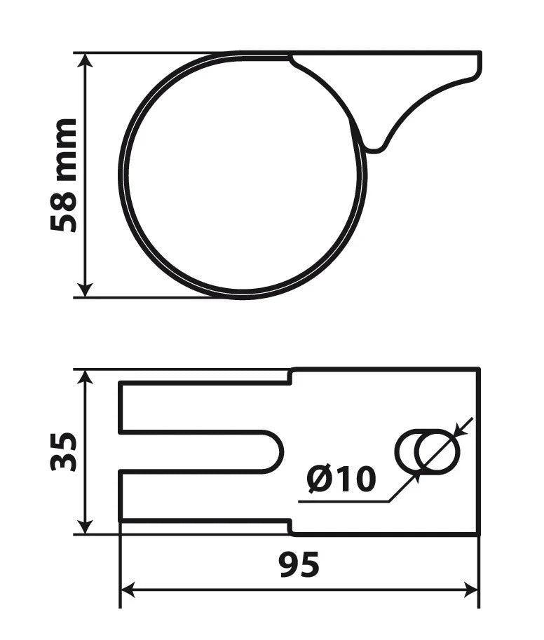 S2, staffa portafari in acciaio inox