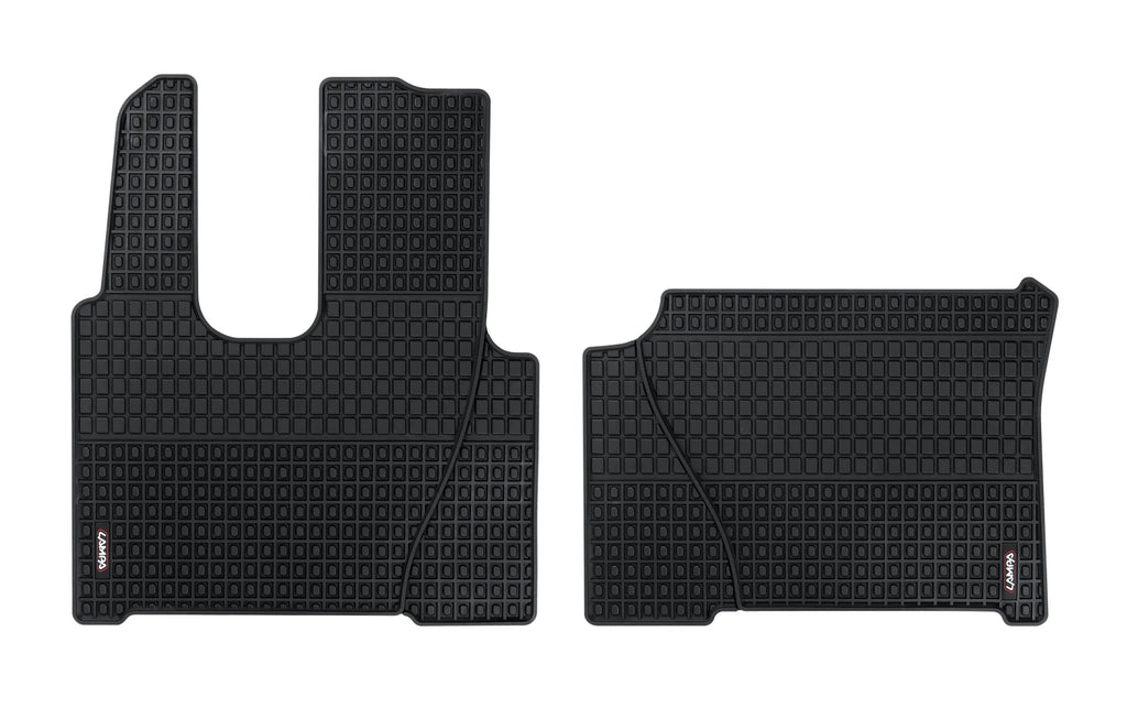 Coppia tappeti su misura in Eco Gomma - compatibile per  Mercedes Actros MP4 (09/11>09/19) -  Mercedes Antos (09/12>) -  Mercedes Actros MP5 (10/19>) -  Mercedes Actros MP5 L (11/21>)