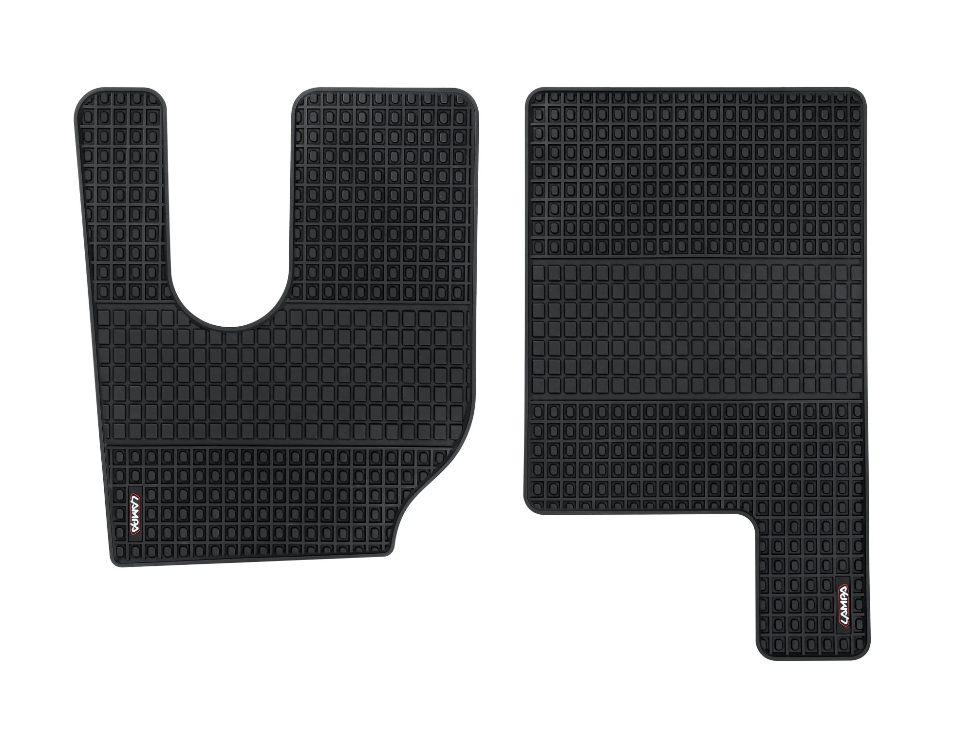 Coppia tappeti su misura in Eco Gomma - compatibile per  Renault K (06/13>12/21) -  Renault T (06/13>12/21) -  Renault C (06/13>) cabina 2,5m -  Renault K (01/22>) -  Renault T (01/22>)