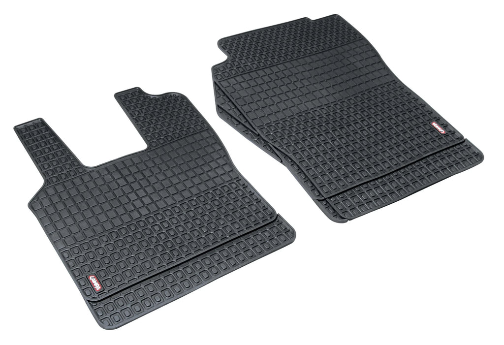 Coppia tappeti su misura in Eco Gomma - compatibile per  Scania G Serie 5 (03/04>08/09) -  Scania G Serie 6 (09/09>08/13) -  Scania G Serie 6 - Streamline (09/13>12/17) -  Scania L Serie 4 (02/95>09/04) -  Scania P Serie 5 (09/04>11/11) -  Scania P Serie