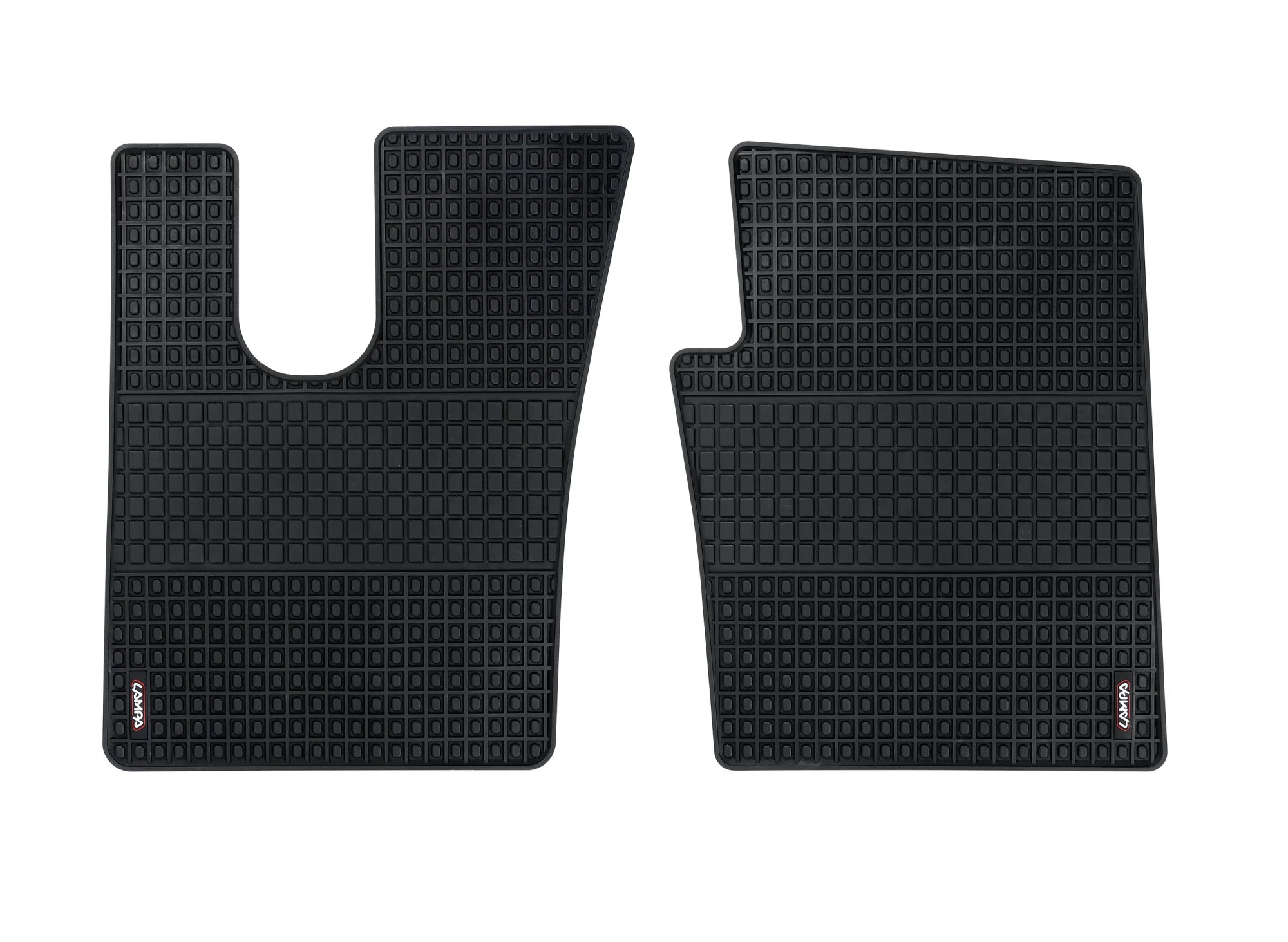 Coppia tappeti su misura in Eco Gomma - compatibile per  Scania R Serie 7 - New Generation (11/16>) -  Scania S Serie 7 - New Generation (11/16>) -  Scania G Serie 7 - New Generation (01/18>) -  Scania L Serie 7 - New Generation (01/18>) -  Scania P Serie