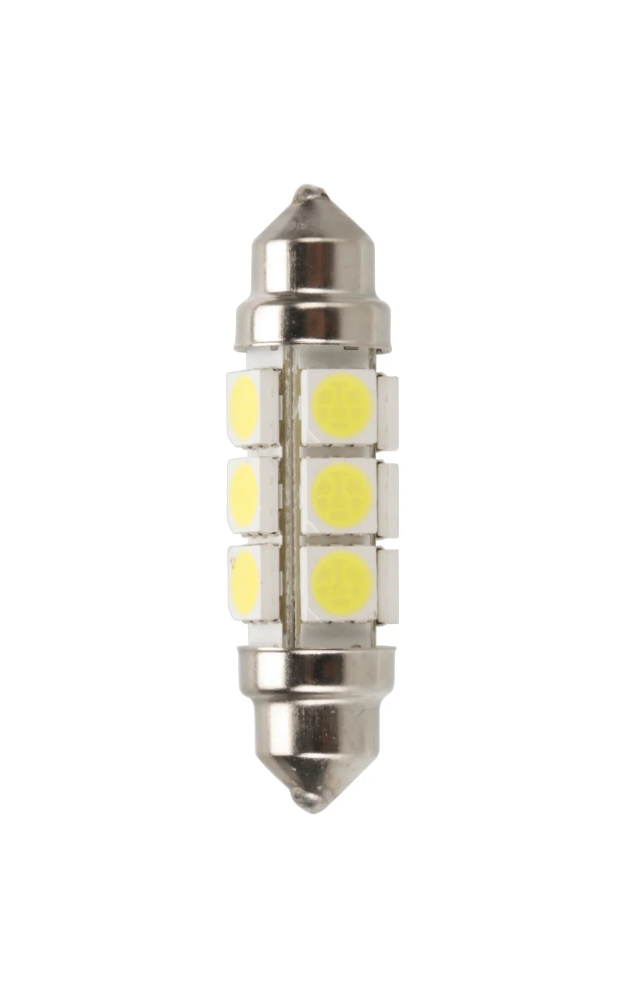 24/28V Led Series - 12 Led SMD - 11x43 mm - SV8,5-8 - 2 pz  - Scatola - Bianco - Doppia polarità