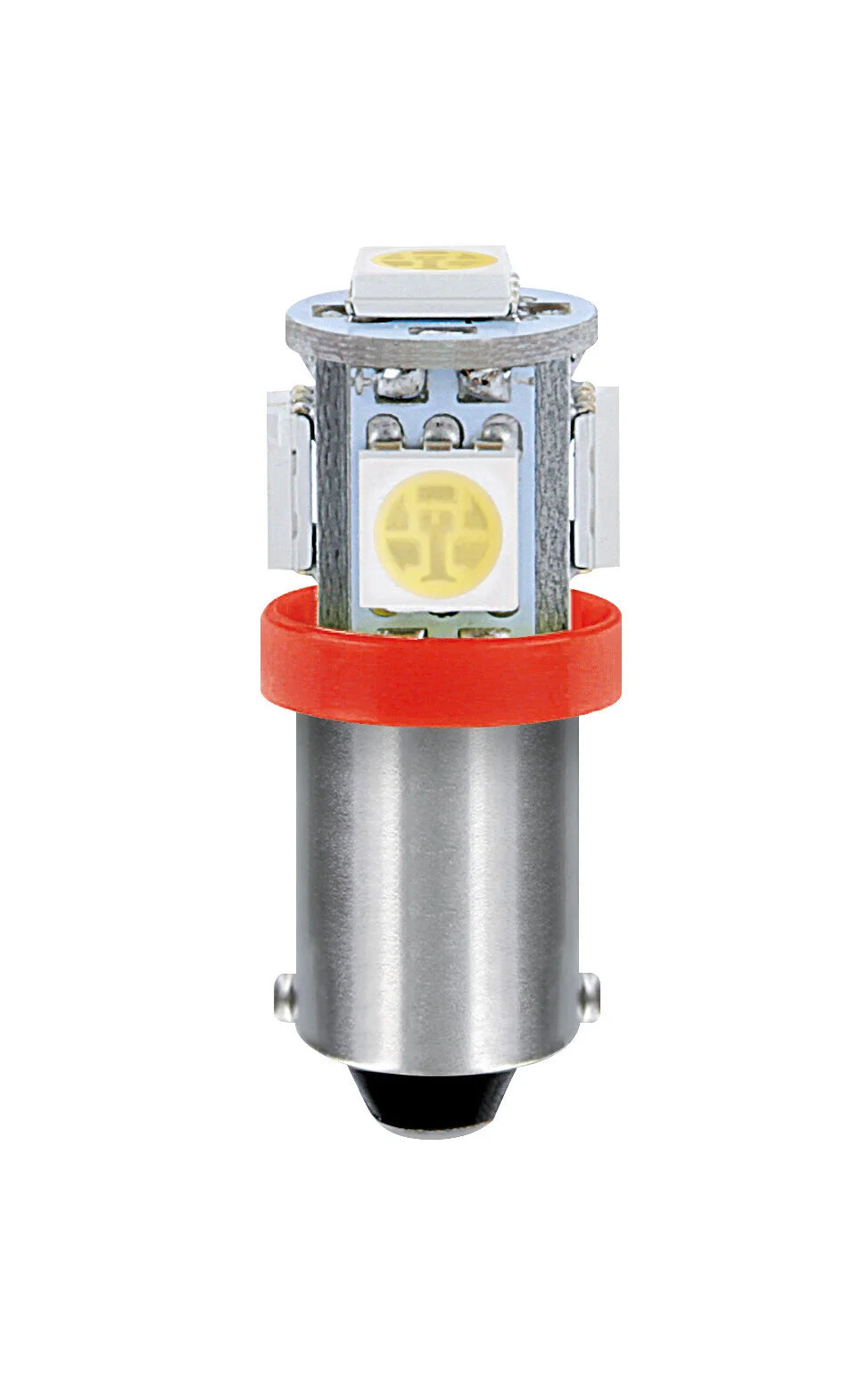 24/28V Led Series - 5 SMD x 1 chip - (T4W) - BA9s - 20 pz  - Scatola - Rosso - Doppia polarità