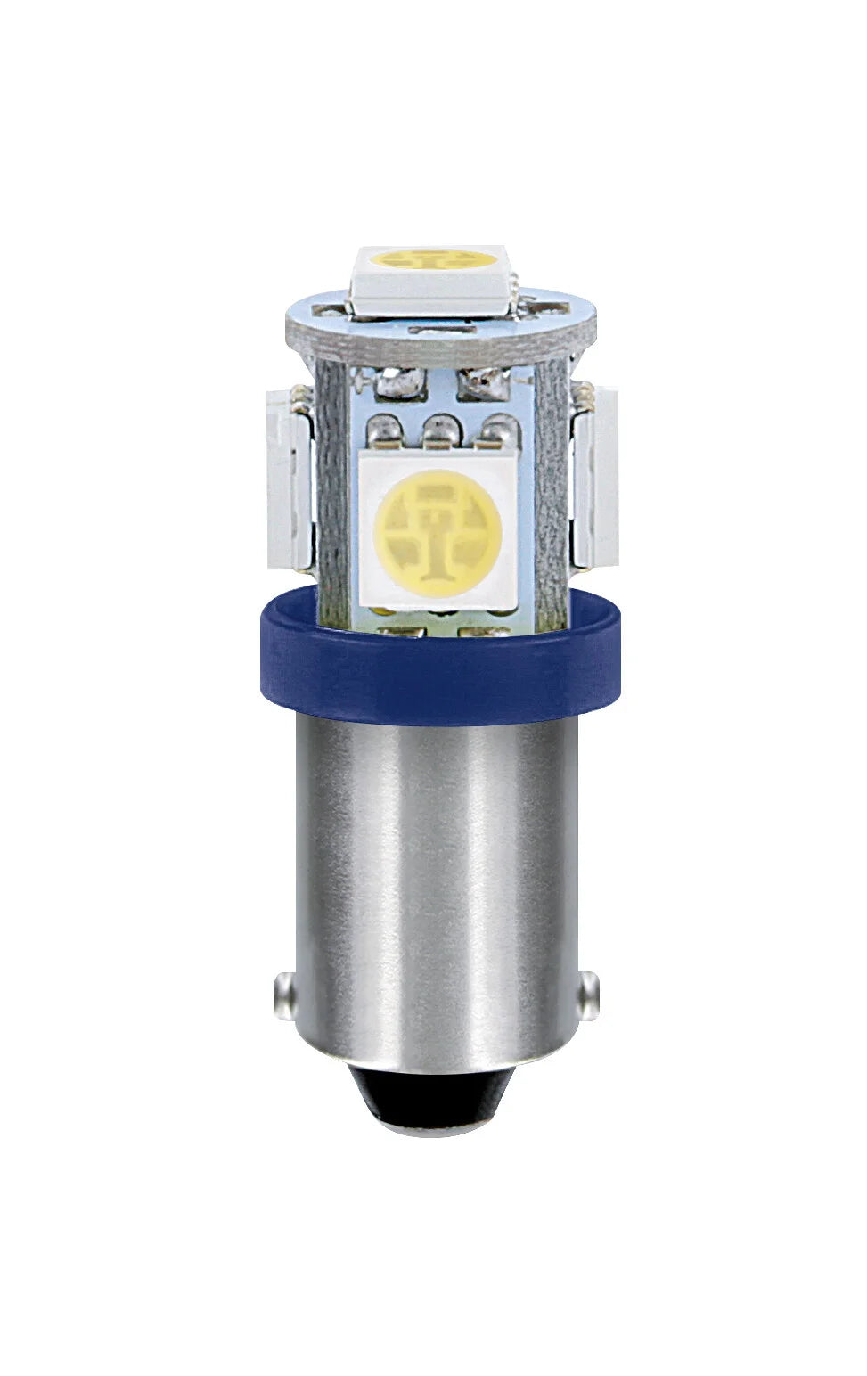 24/28V Led Series - 5 SMD x 1 chip - (T4W) - BA9s - 20 pz  - Scatola - Blu - Doppia polarità