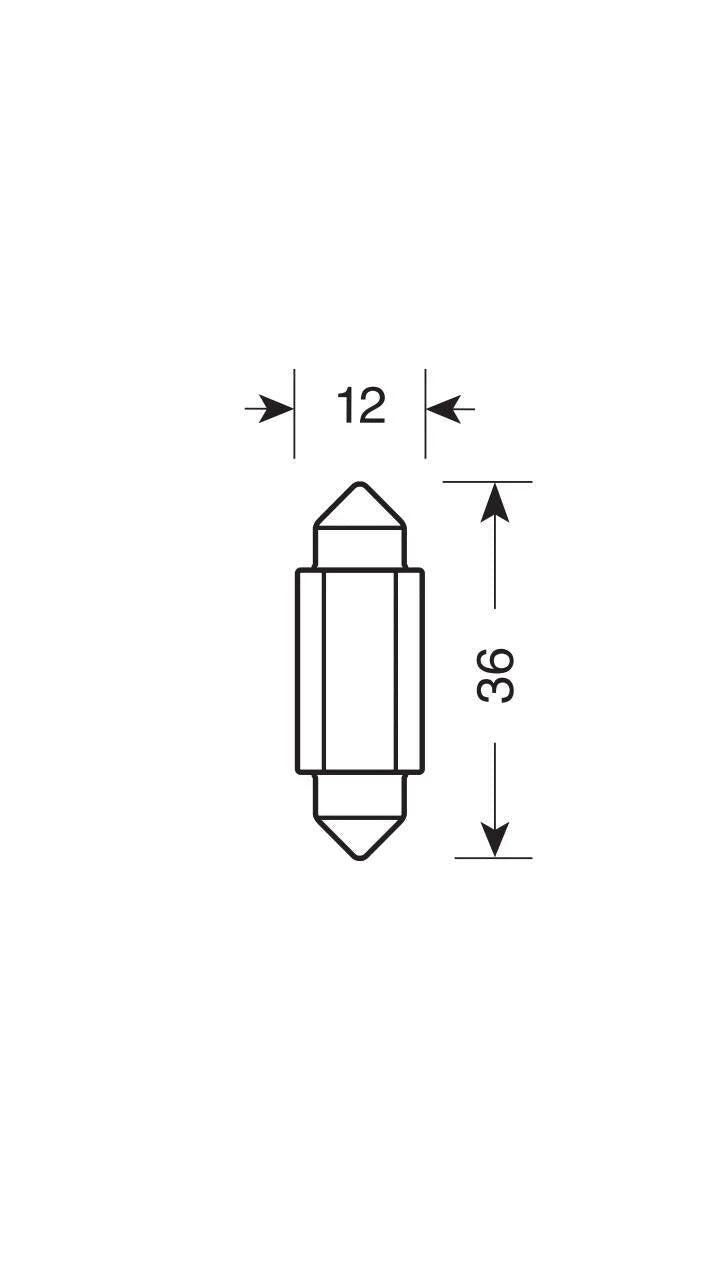 9/32V Led Series 2 SMD x 1 chip - 12x36 mm - SV8,5-8 - 20 pz  - Scatola - Arancio - Doppia polarità - Resistenza incorporata