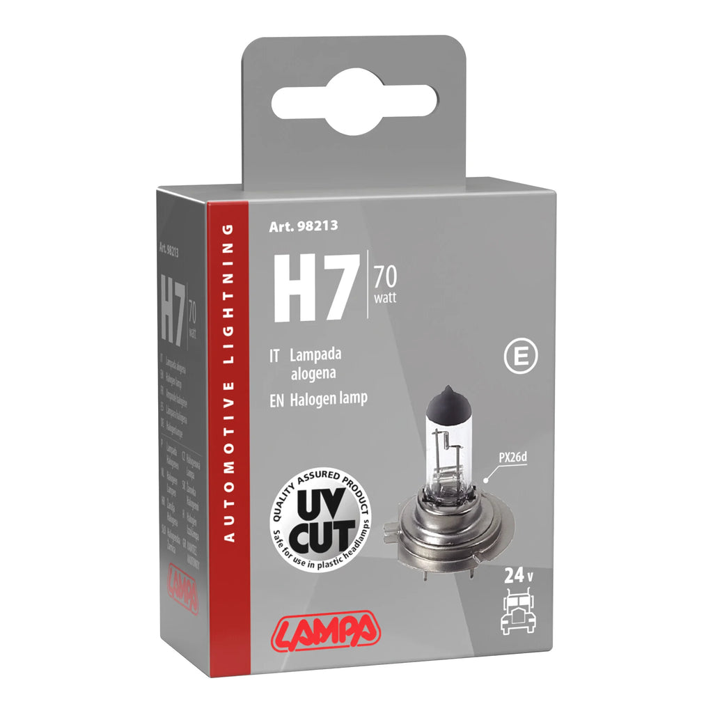 24V Lampada alogena - H7 - 70W - PX26d - 1 pz  - Scatola