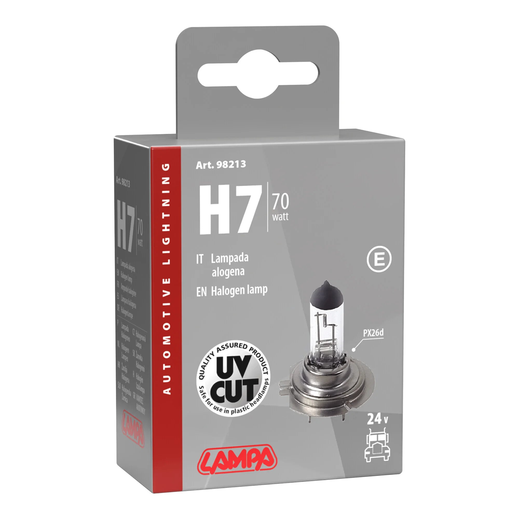 24V Lampada alogena - H7 - 70W - PX26d - 1 pz  - Scatola