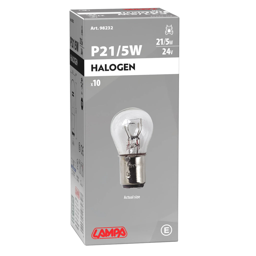 24V Lampada 2 filamenti - P21/5W - 21/5W - BAY15d - 10 pz  - Scatola