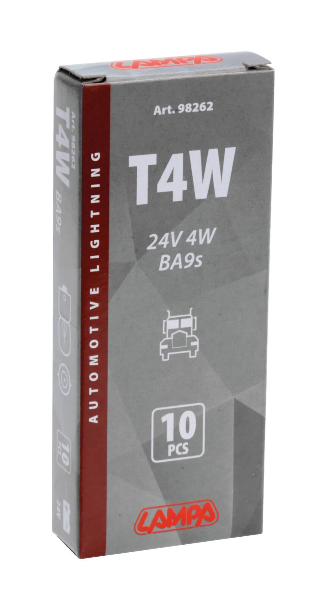 24V Lampada micro - T4W - 4W - BA9s - 10 pz  - Scatola