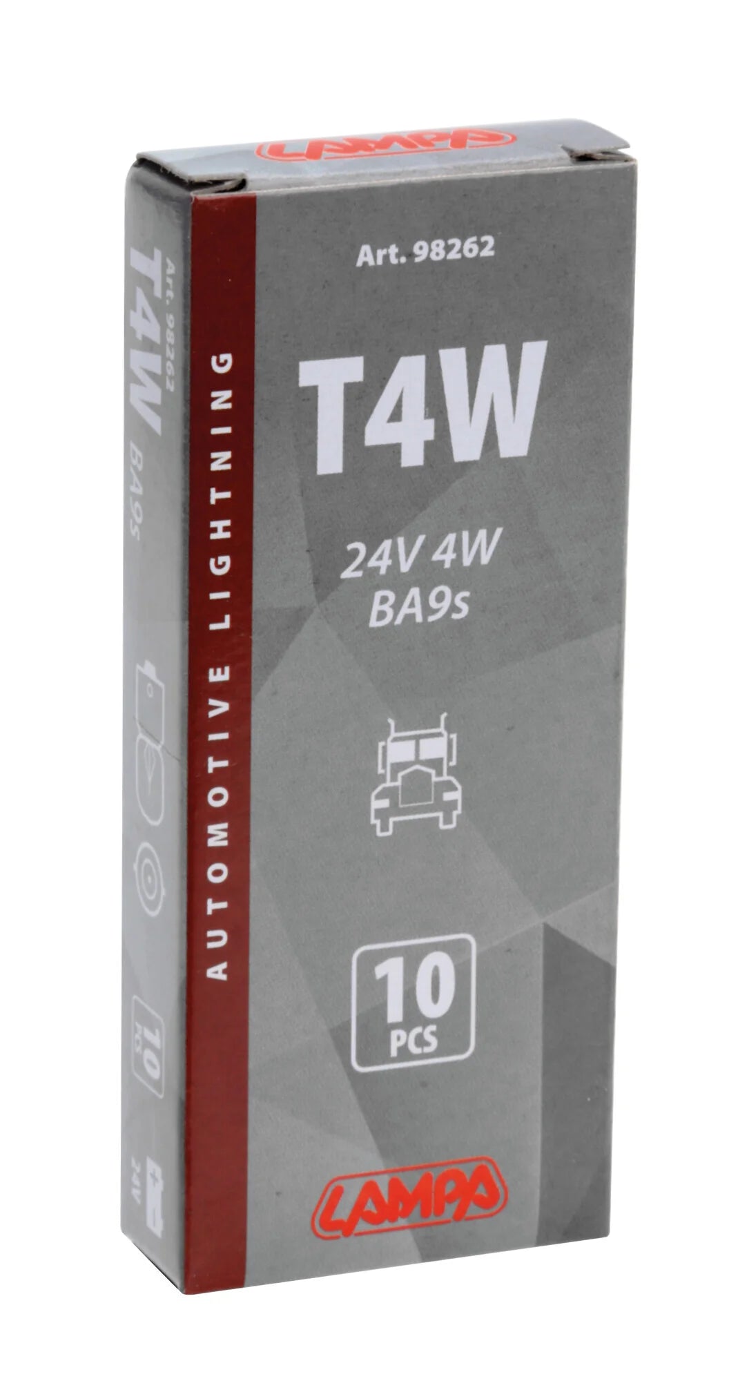 24V Lampada micro - T4W - 4W - BA9s - 10 pz  - Scatola