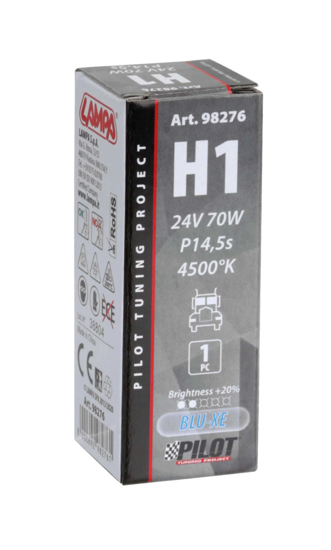 24V Lampada alogena Blu-Xe - H1 - 70W - P14,5s - 1 pz  - Scatola [Confezione da 10]