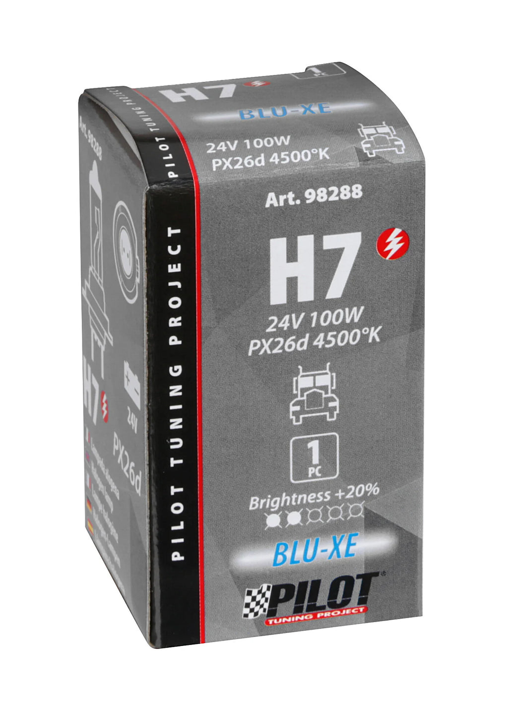 24V Lampada alogena Blu-Xe - (H7) - 100W - PX26d - 1 pz  - Scatola [Confezione da 10]