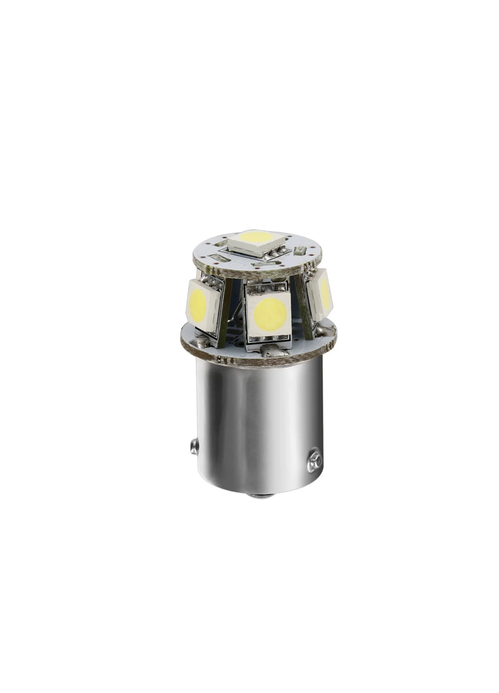 24/28V Led Series - 6 SMD x 3 chips - (R5W-R10W) - BA15s - 1 pz  - Scatola - Arancio - Doppia polarità
