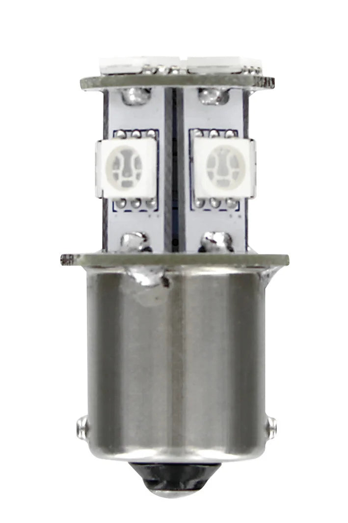 24/28V Led Series - 8 SMD x 3 chips - (P21W) - BA15s - 1 pz  - Scatola - Bianco - Doppia polarità