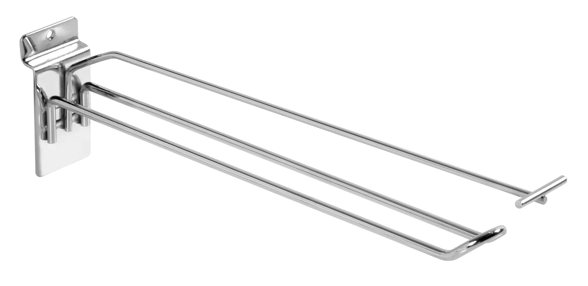 Gancio sicurezza cromato con predisposizione portaprezzi - 40 cm