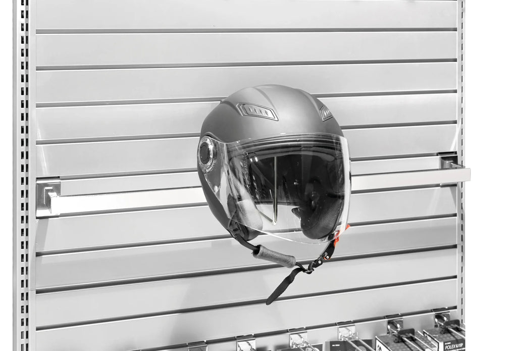 Gancio portacasco, cromato