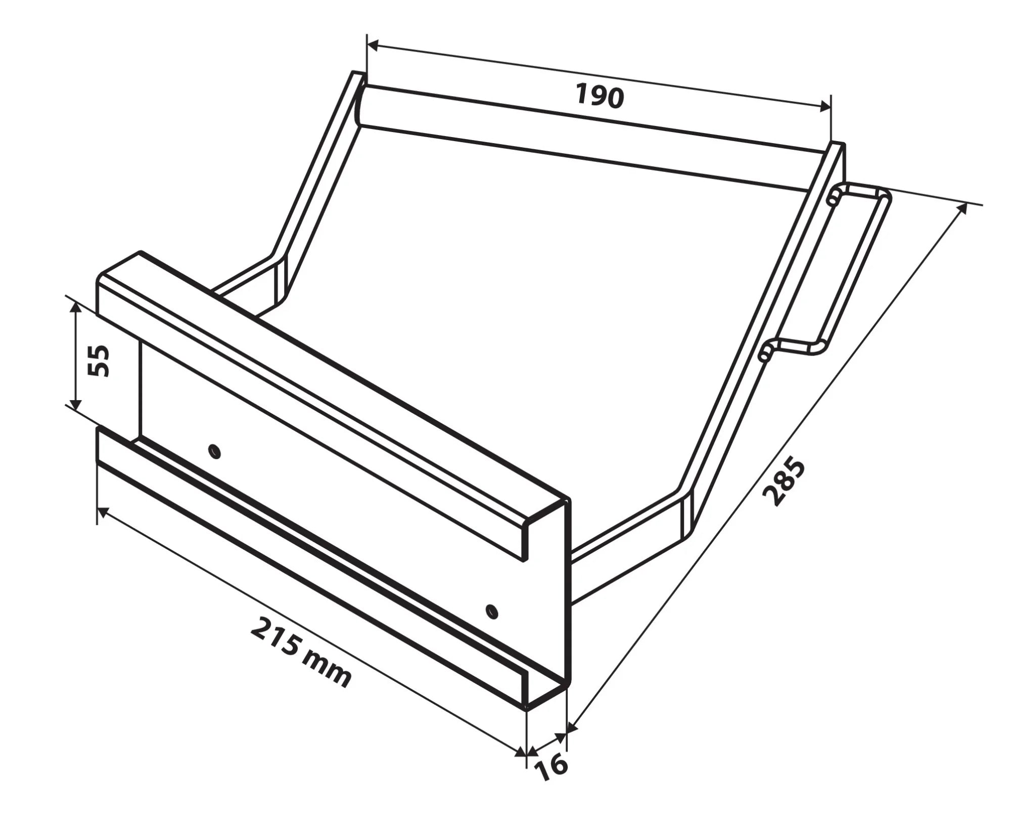 Appendino rinforzato ed inclinato - Type 2