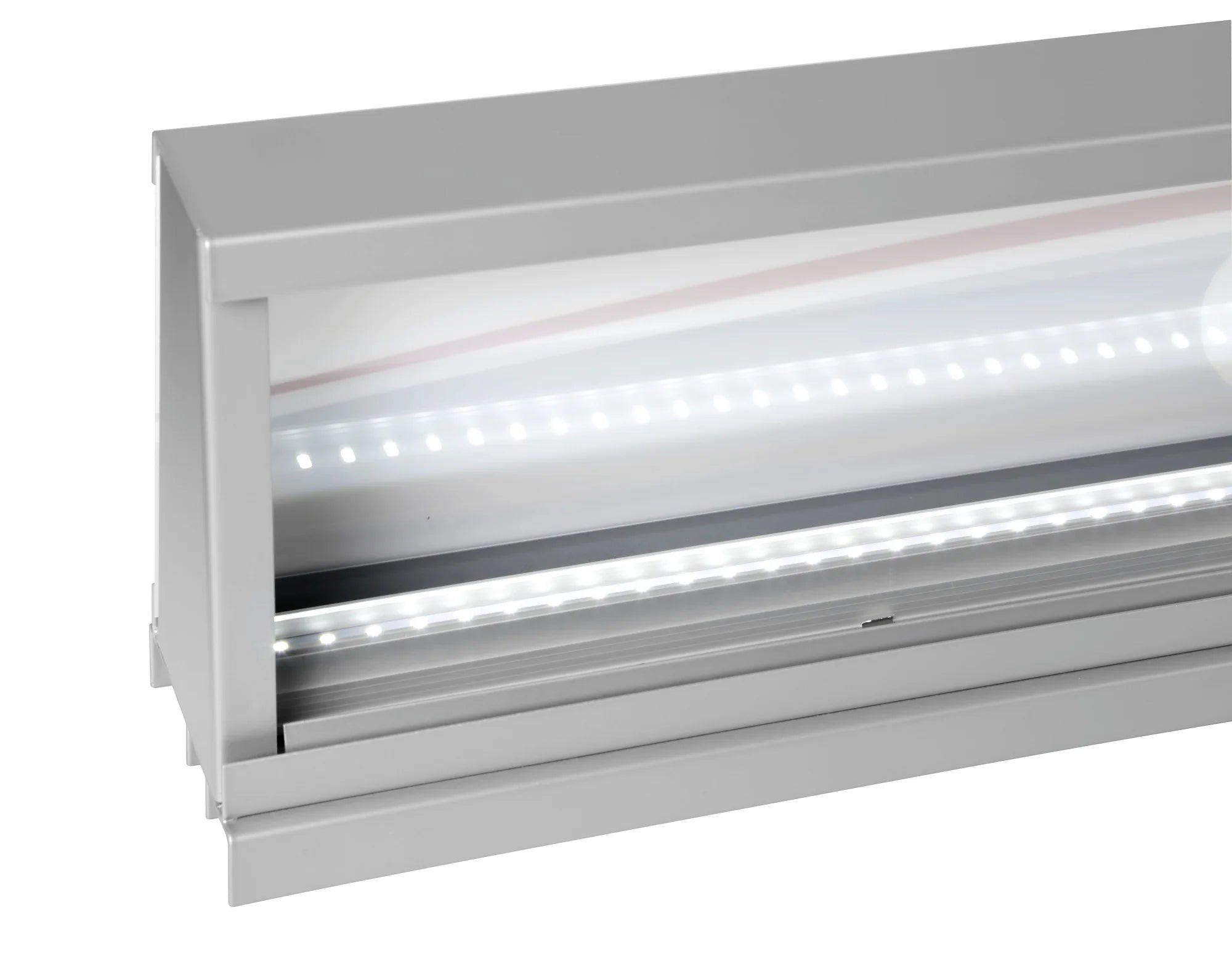 Testata slim retroilluminata, 230V - Argento