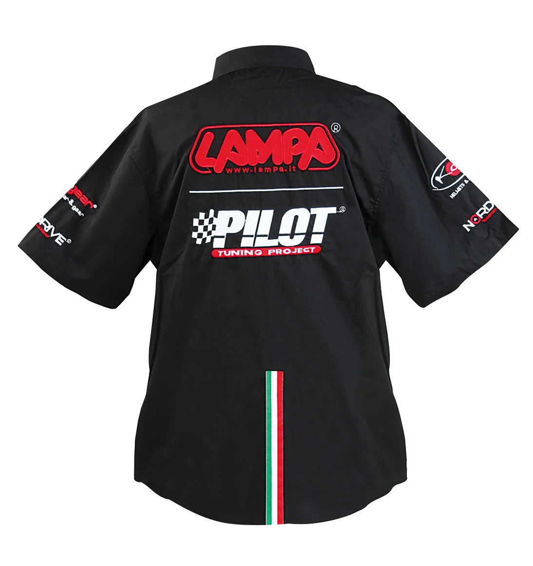 Camicia manica corta, nero - XXL