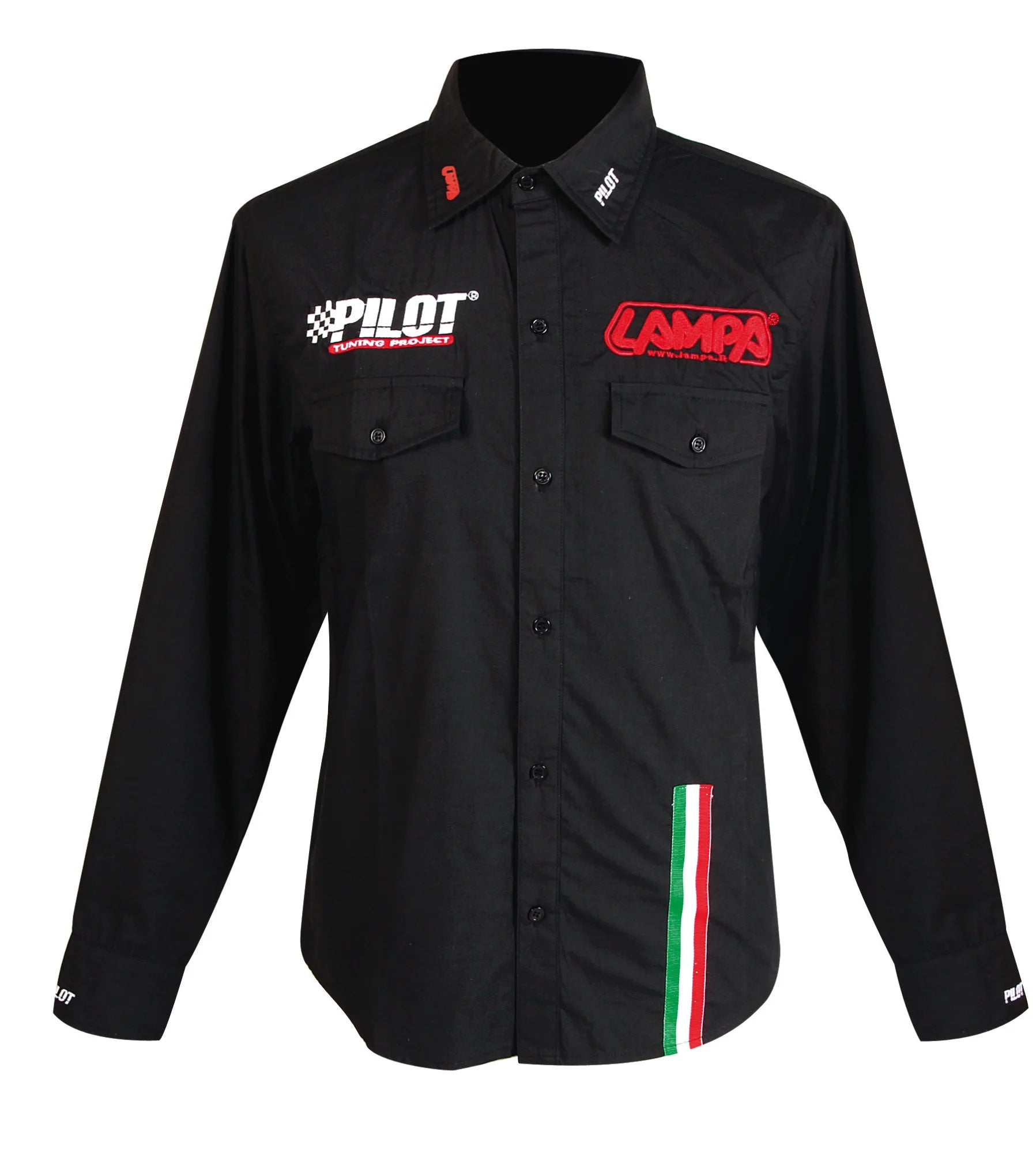 Camicia manica lunga, nero - S