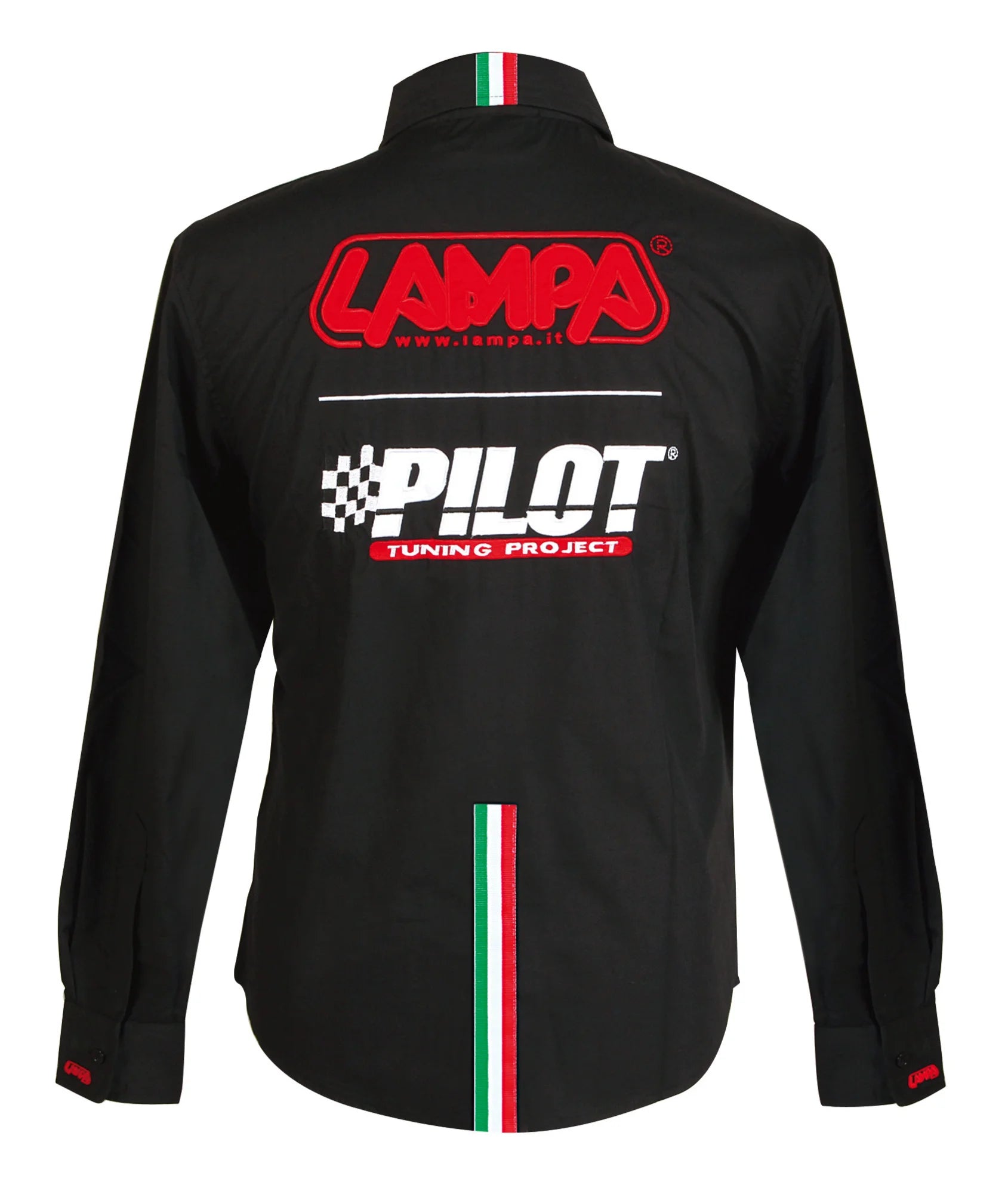 Camicia manica lunga, nero - S