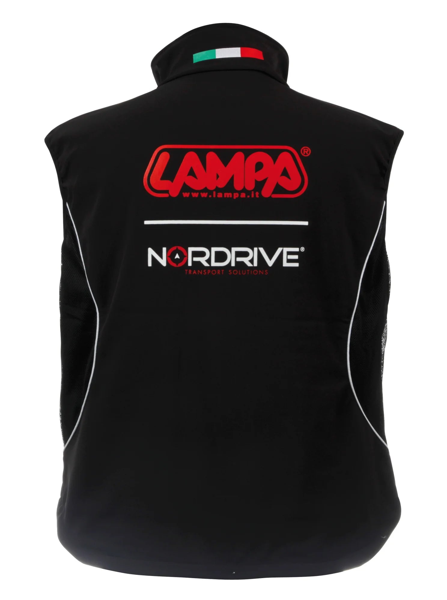 Gilet con zip, nero - S