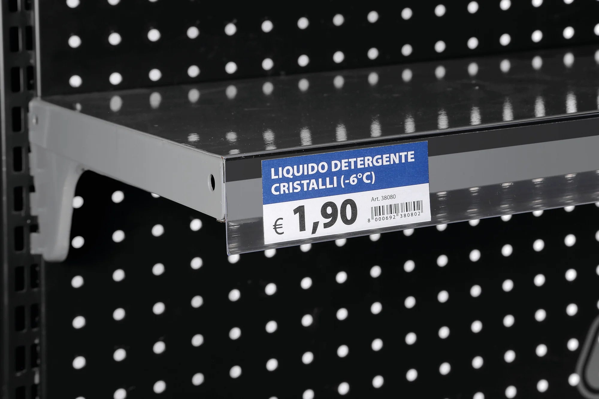 Profilo portaprezzi adesivo per ripiani - 100x4 cm