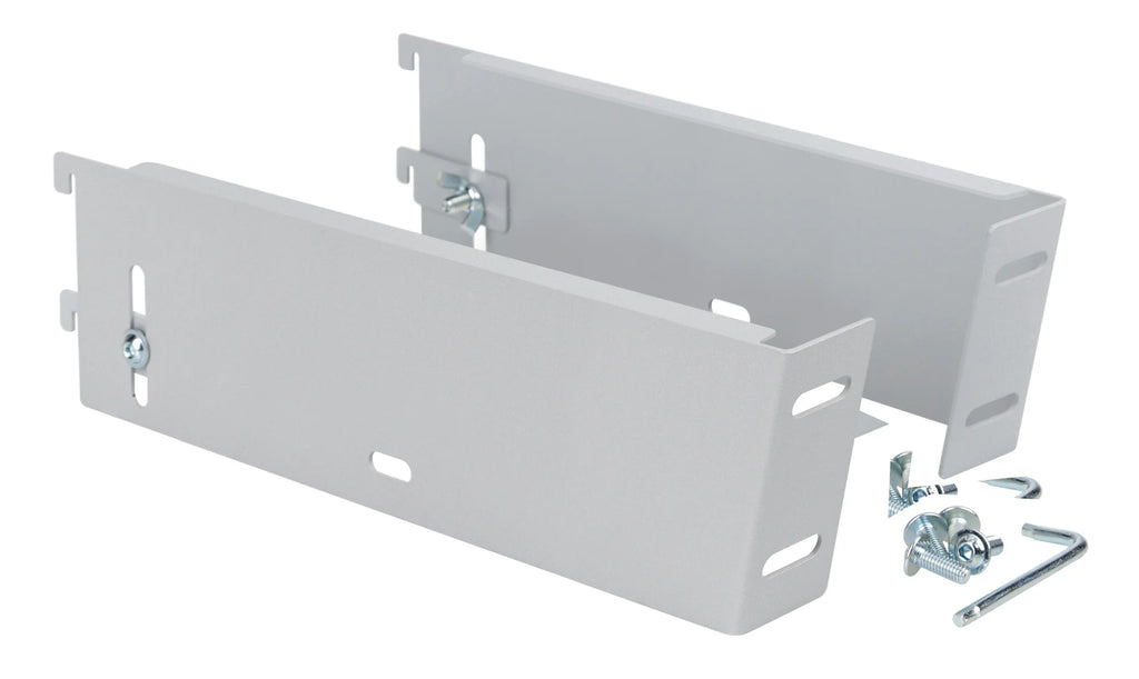 Staffe per fissaggio testata luminosa ai montanti, 2 pz - L - 38 cm