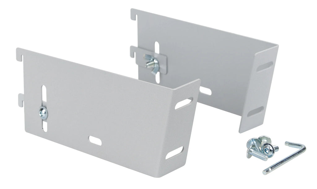 Staffe per fissaggio testata luminosa ai montanti, 2 pz - M - 20 cm