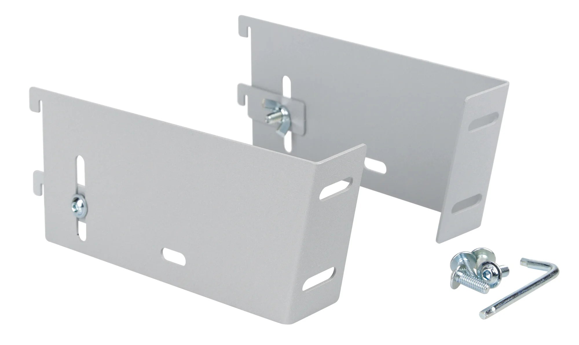 Staffe per fissaggio testata luminosa ai montanti, 2 pz - M - 20 cm