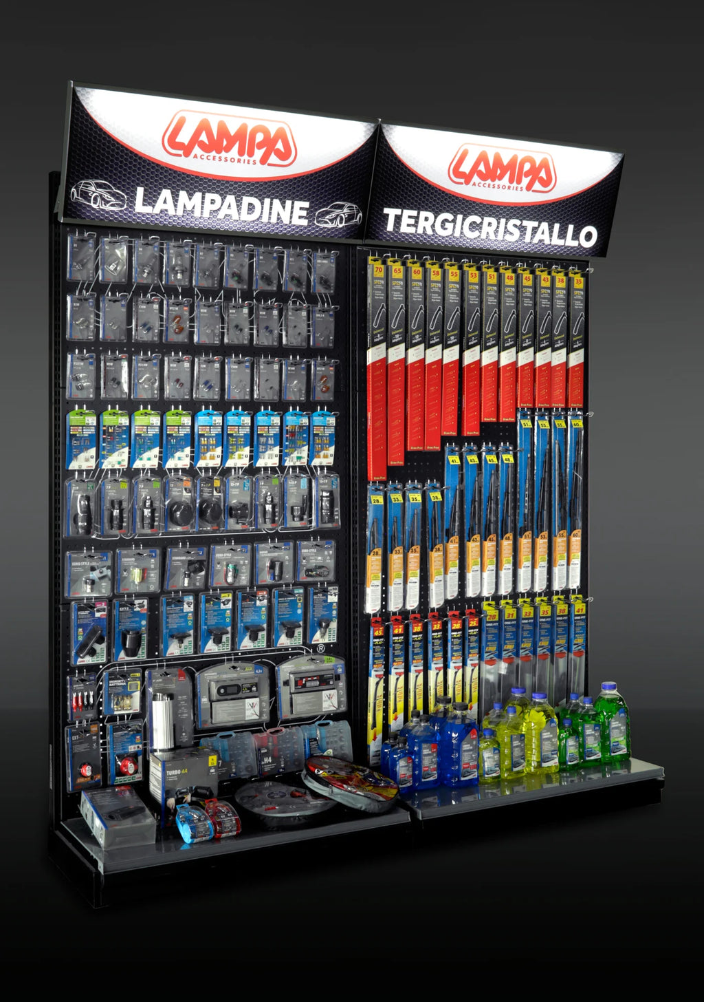 Testata luminosa per scaffali lineari - 100x40 cm