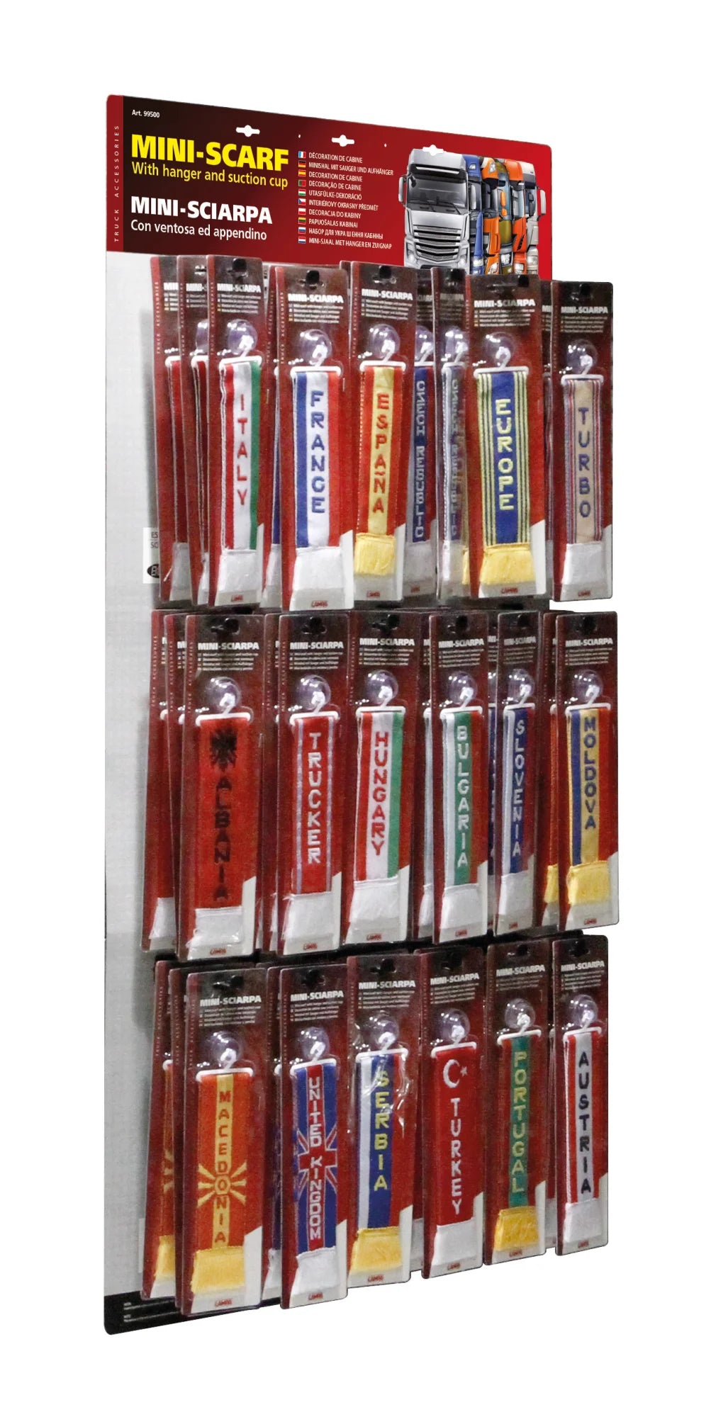 Mini-Sciarpa, display espositore vuoto