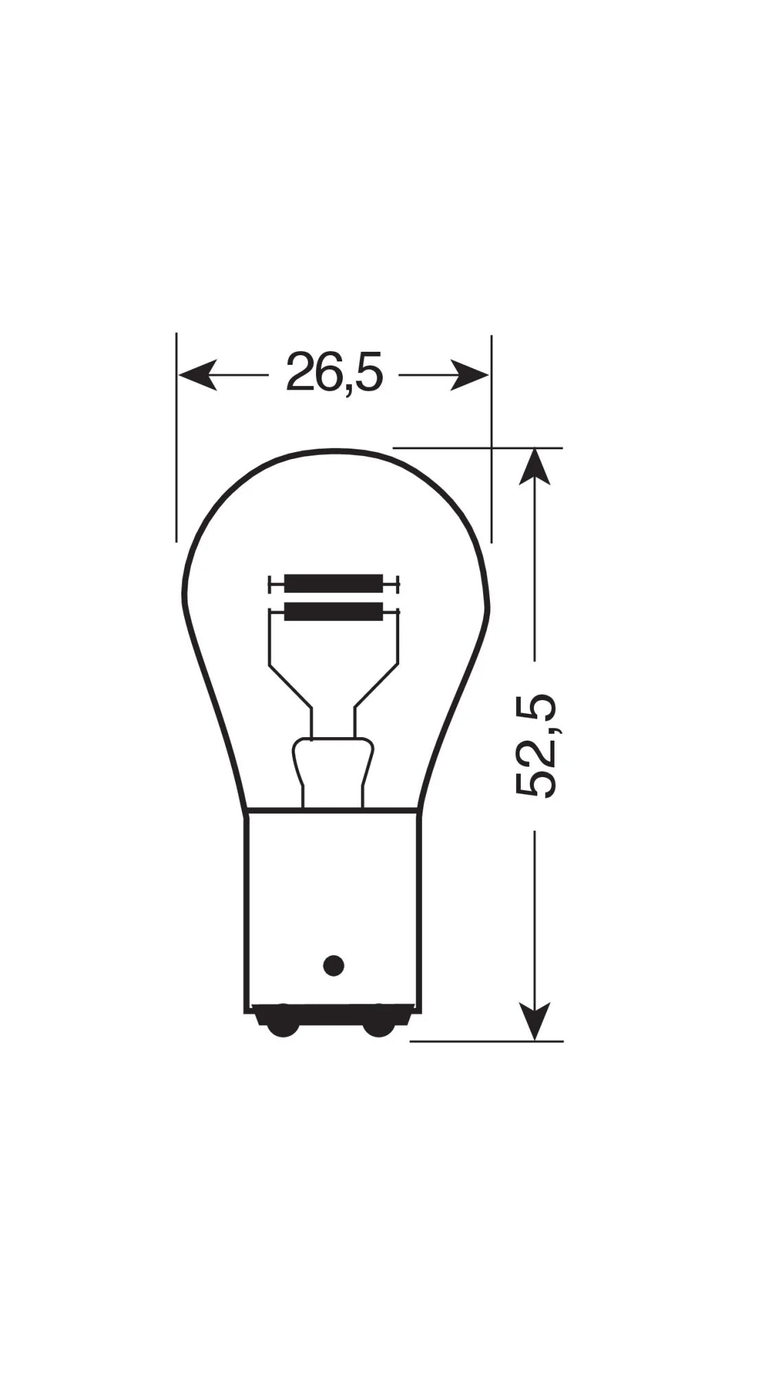 12V Original Line - P21/4W - 21/4W - BAZ15d - 1 pz  - Sfuso [Confezione da 10]