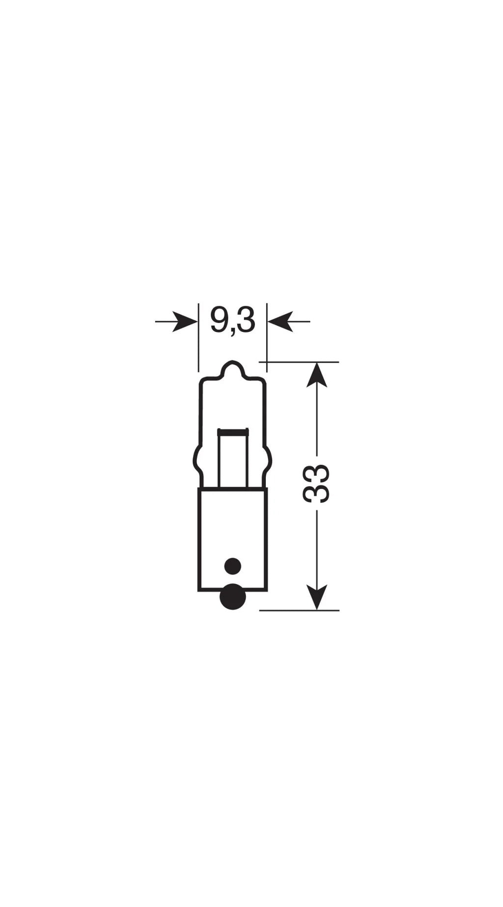 12V Miniwatt - 20W - BA9s - 1 pz  - Sfuso [Confezione da 10]