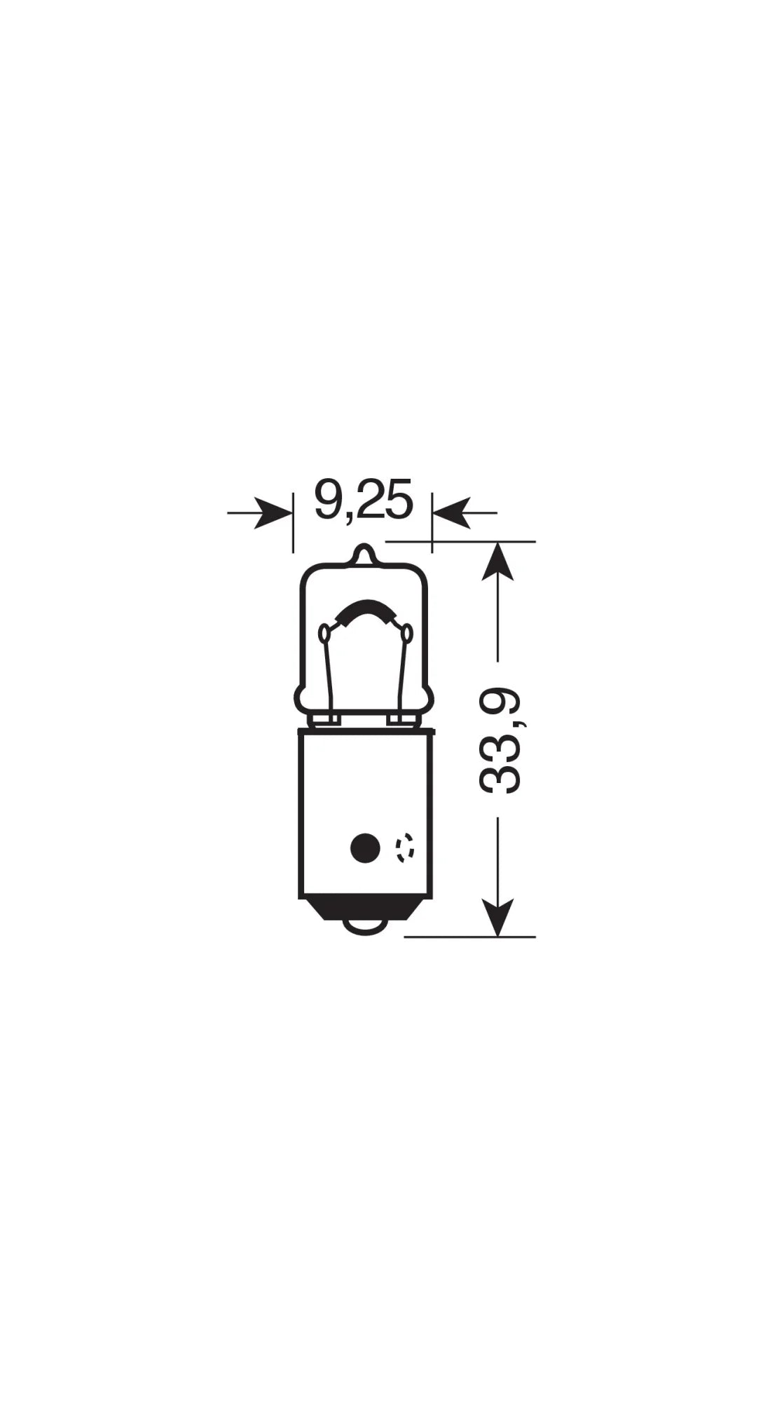 12V Original Line - H6W - 6W - BAX9s - 1 pz  - Sfuso [Confezione da 10]