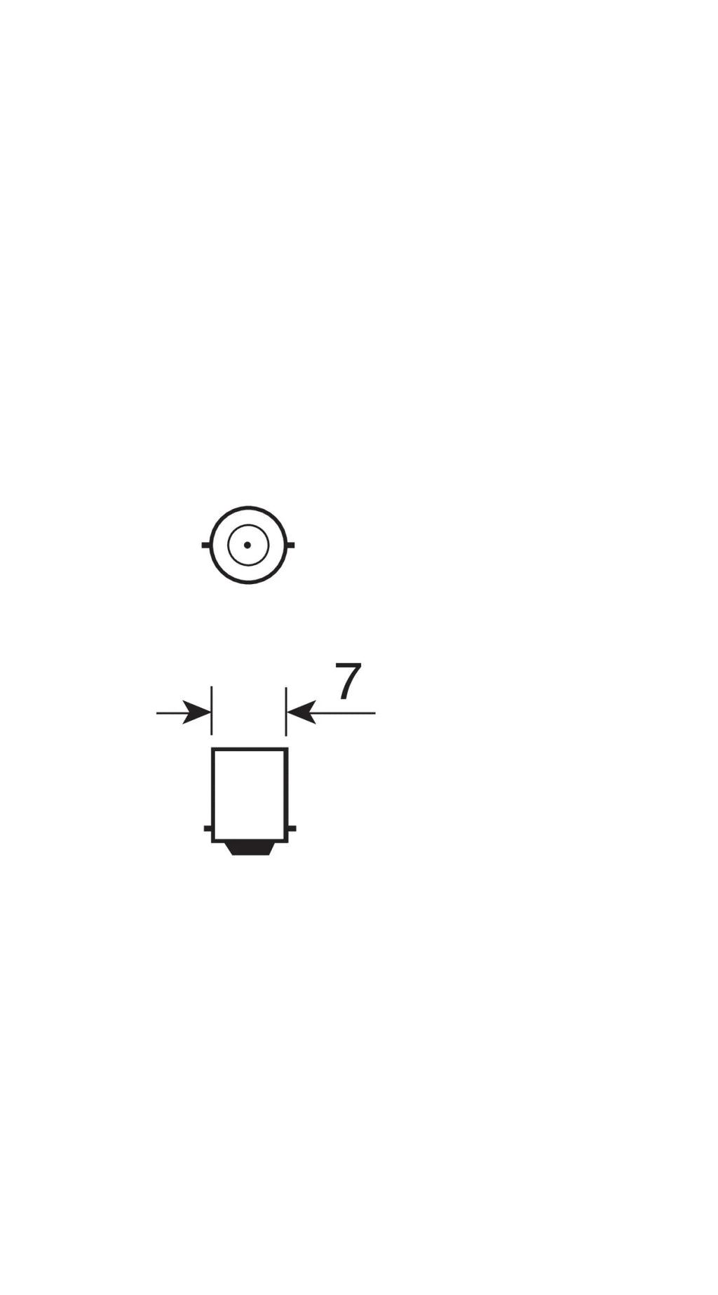 12V Hyper-Led 2 - 1 SMD x 2 chips - BA7s - 2 pz  - D/Blister - Rosso