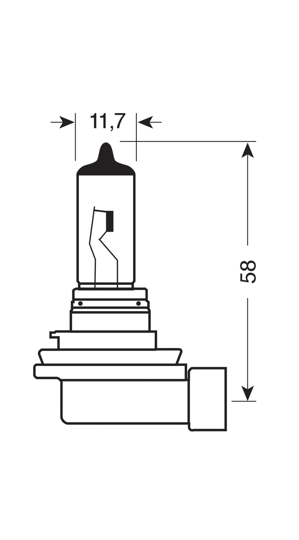 12V Original Line - H8 - 35W - PGJ19-1 - 1 pz  - Scatola