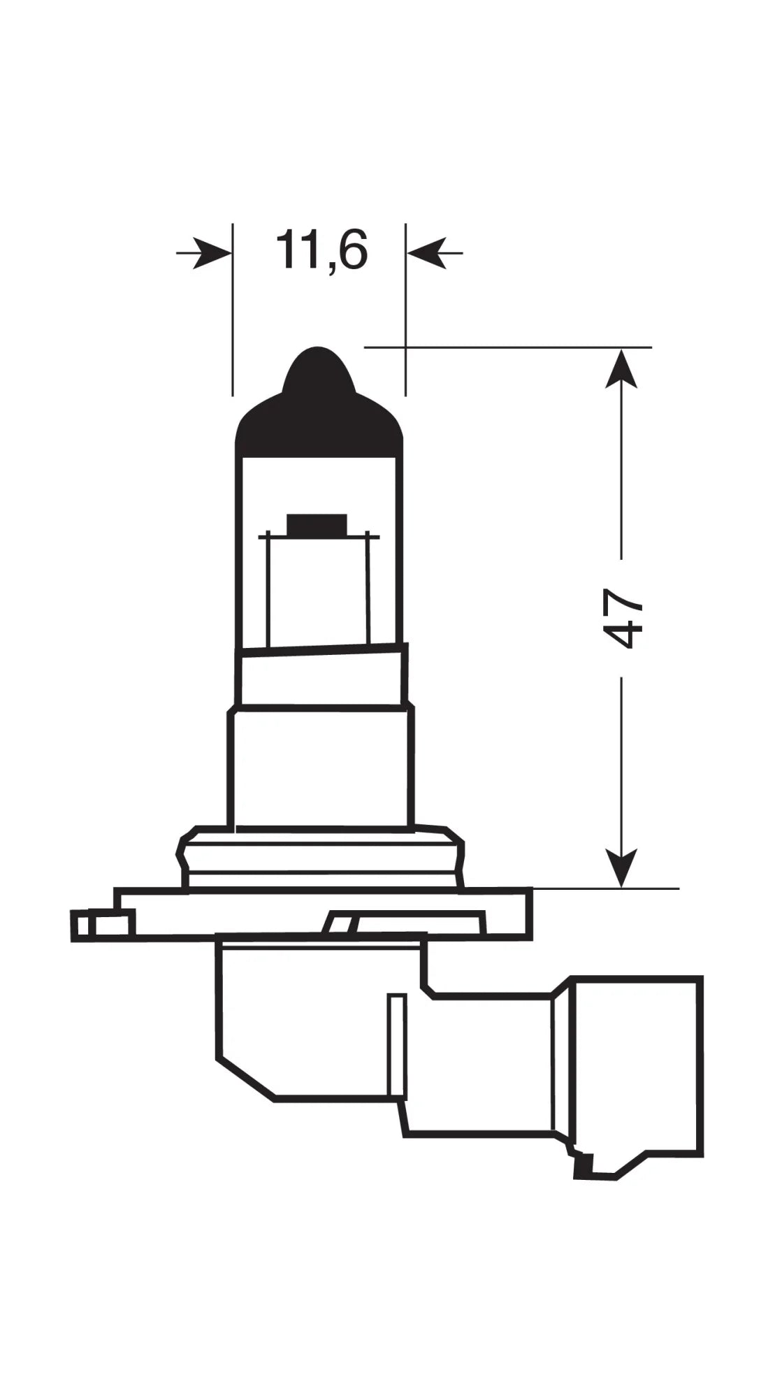 12V Lampada alogena Blu-Xe - H12 - 53W - PZ20d - 2 pz  - Scatola Plast.