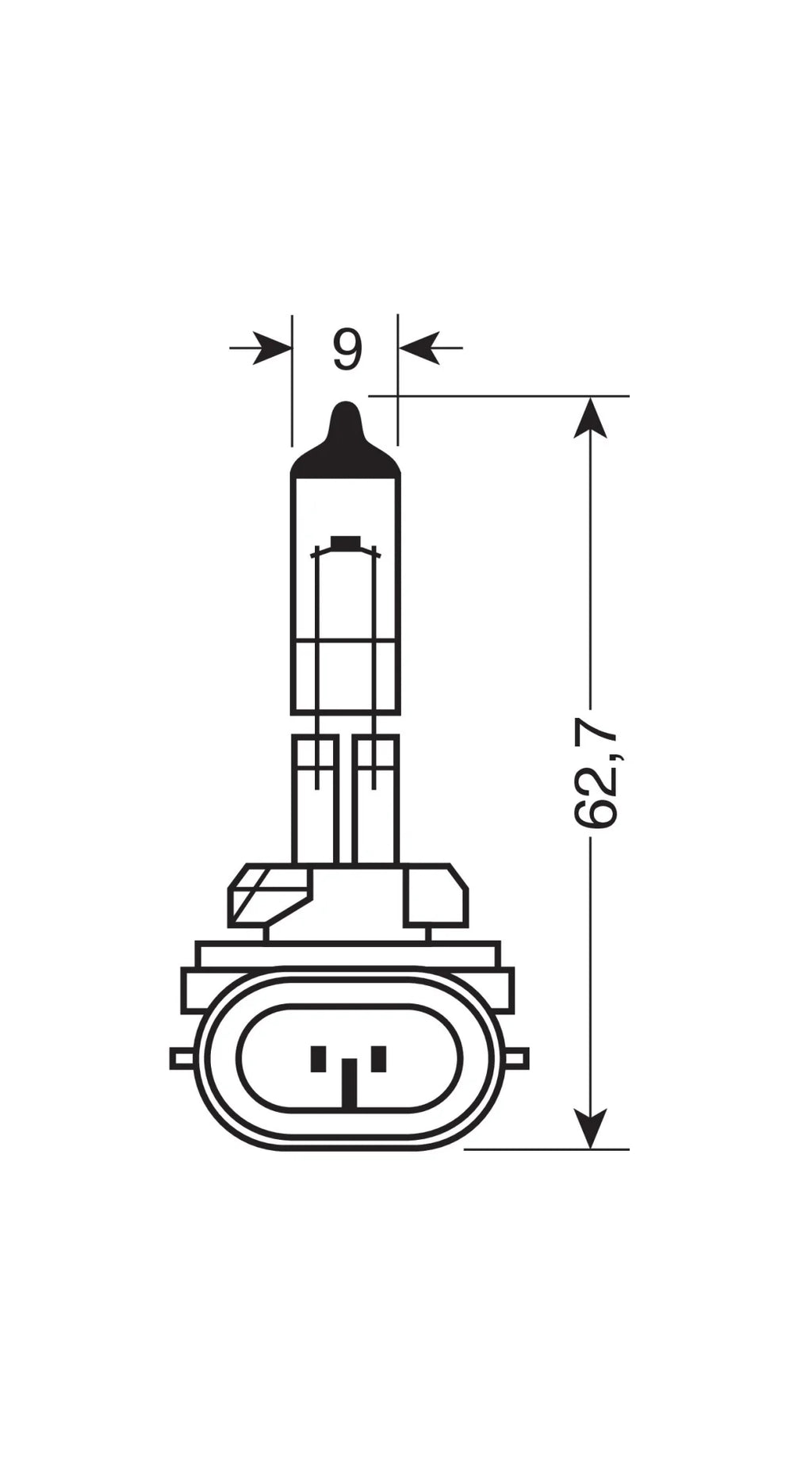 12V Original Line - H27/2 - 27W - PGJ13 - 1 pz  - Scatola