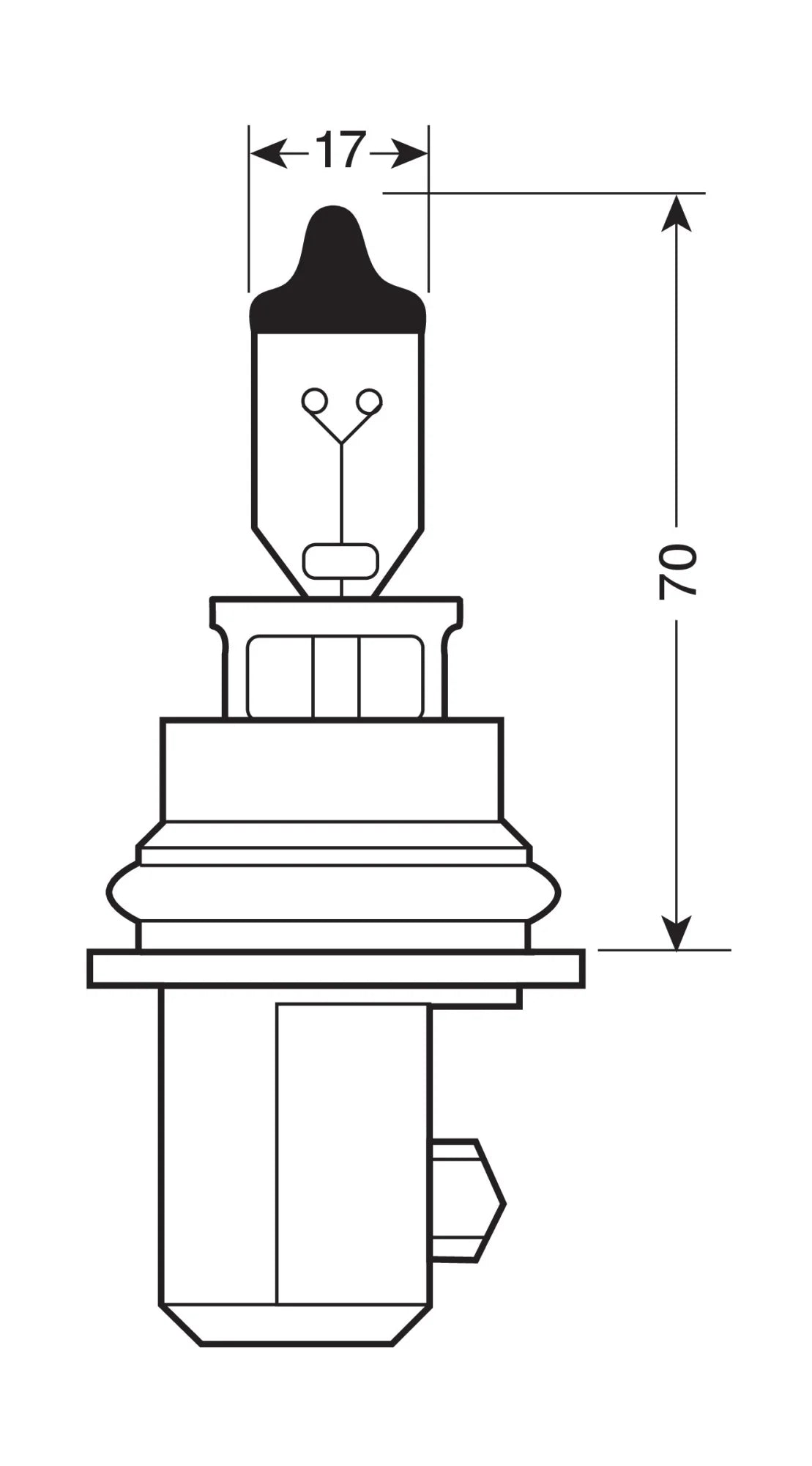 12V Super - HB1 - 65/45W - P29t - 1 pz  - Scatola