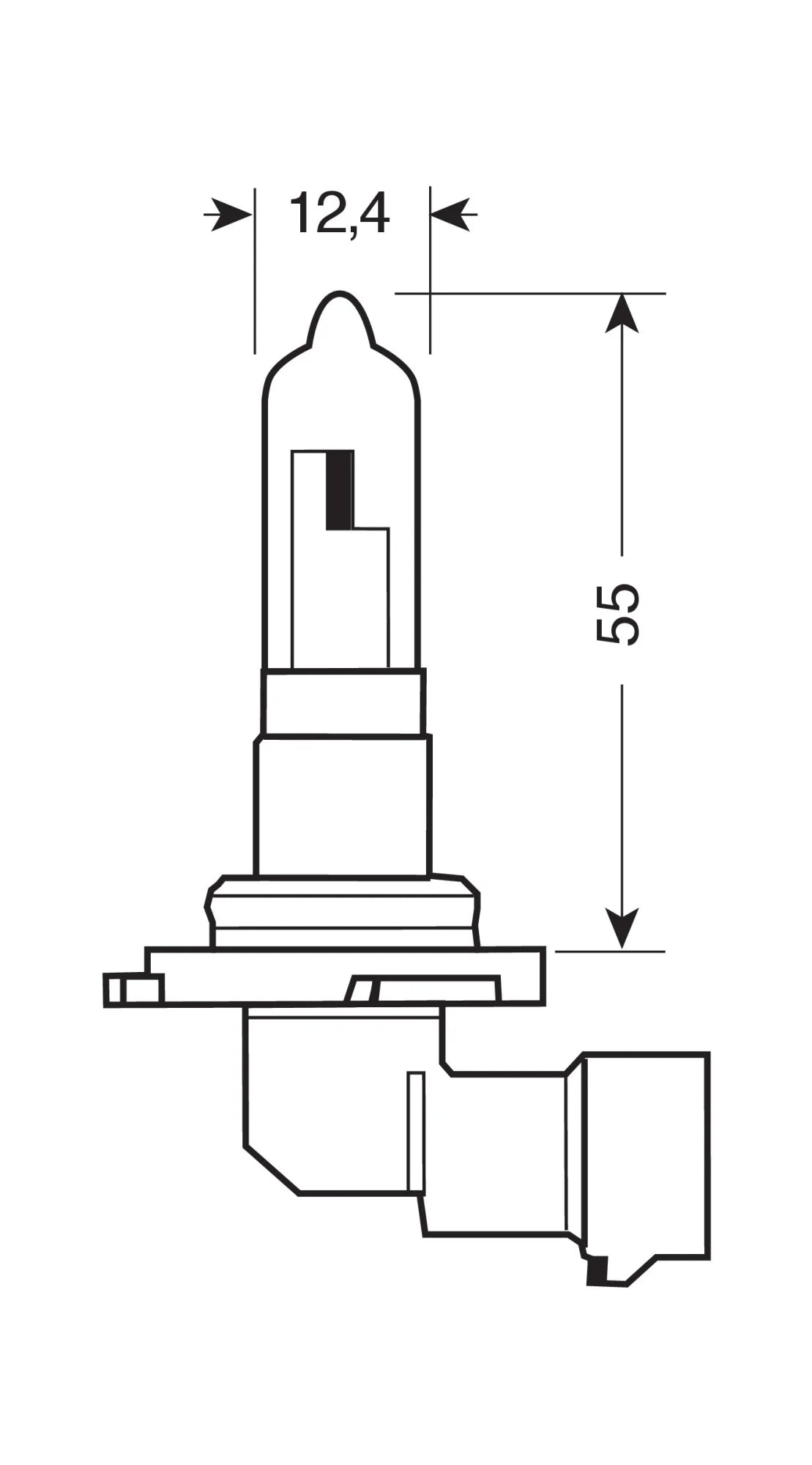 12V Original Line - HB3 - 60W - P20d - 1 pz  - Scatola