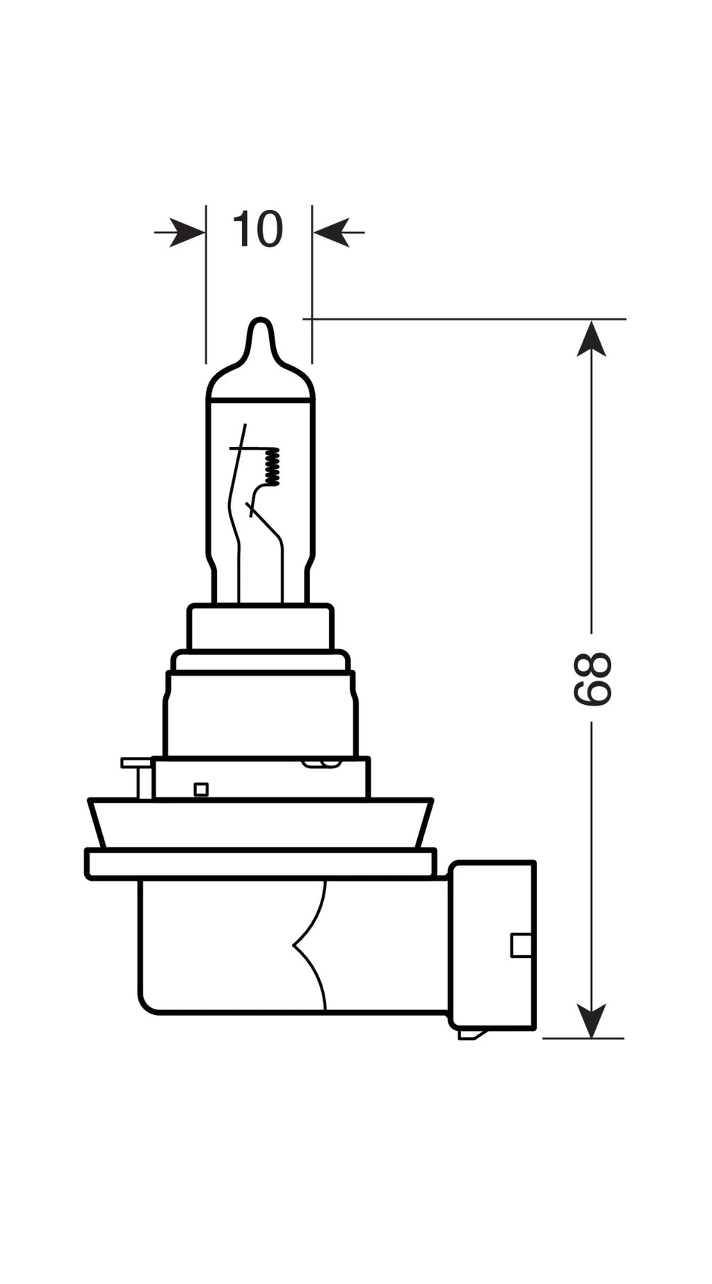 12V Lampada alogena Xenon Ice - H16 - 19W - PGJ19-3 - 2 pz  - Scatola