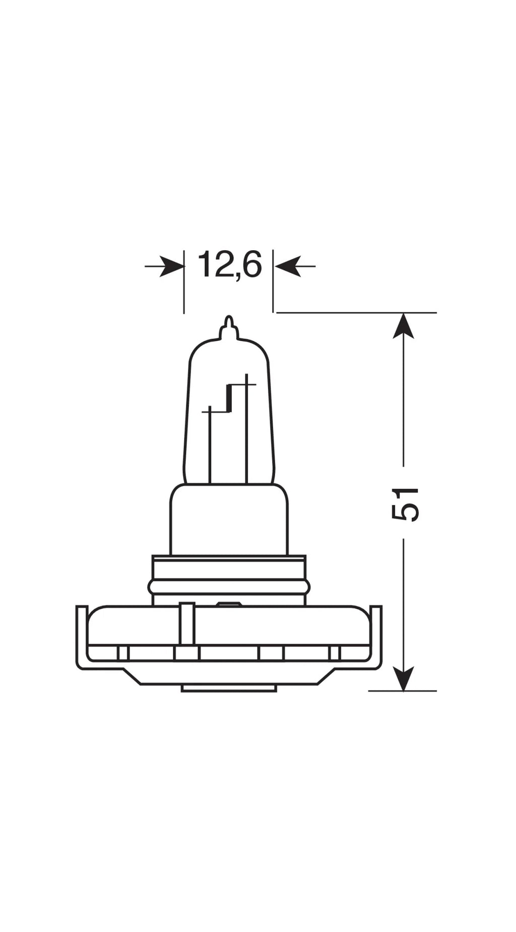 12V Lampada alogena - PSY24W - 24W - PG20-4 - 1 pz  - Scatola - Arancio