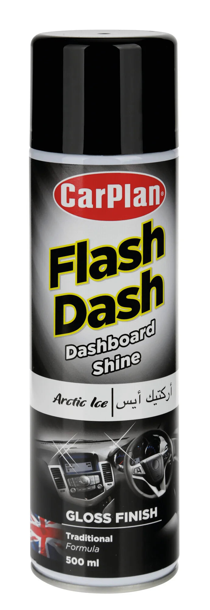 Flash Dash, pulitore per cruscotti, effetto lucido - 500 ml - Artic Ice