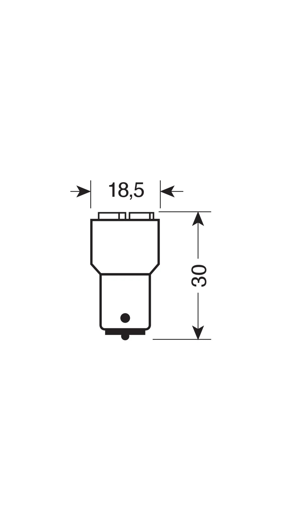 24/28V Led Series - 4 SMD x 3 chips - (P21W) - BA15s - 1 pz  - D/Blister - Arancio - Doppia polarità