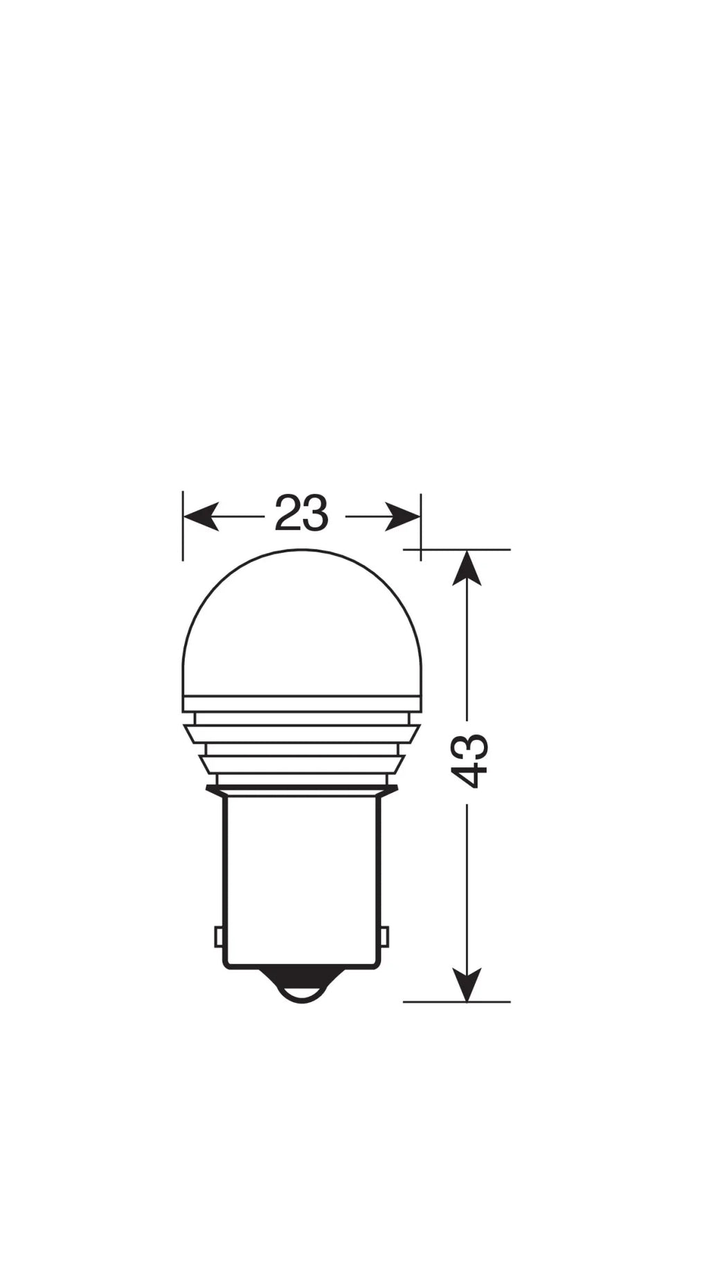 10/30V Led Series - 1 SMD x 9 chips - (P21W) - BA15s - 1 pz  - Scatola - Bianco