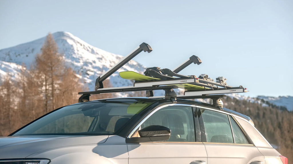 Pro-Slider EVO Aluminium PS-60, portasci per barre da tetto - Argento