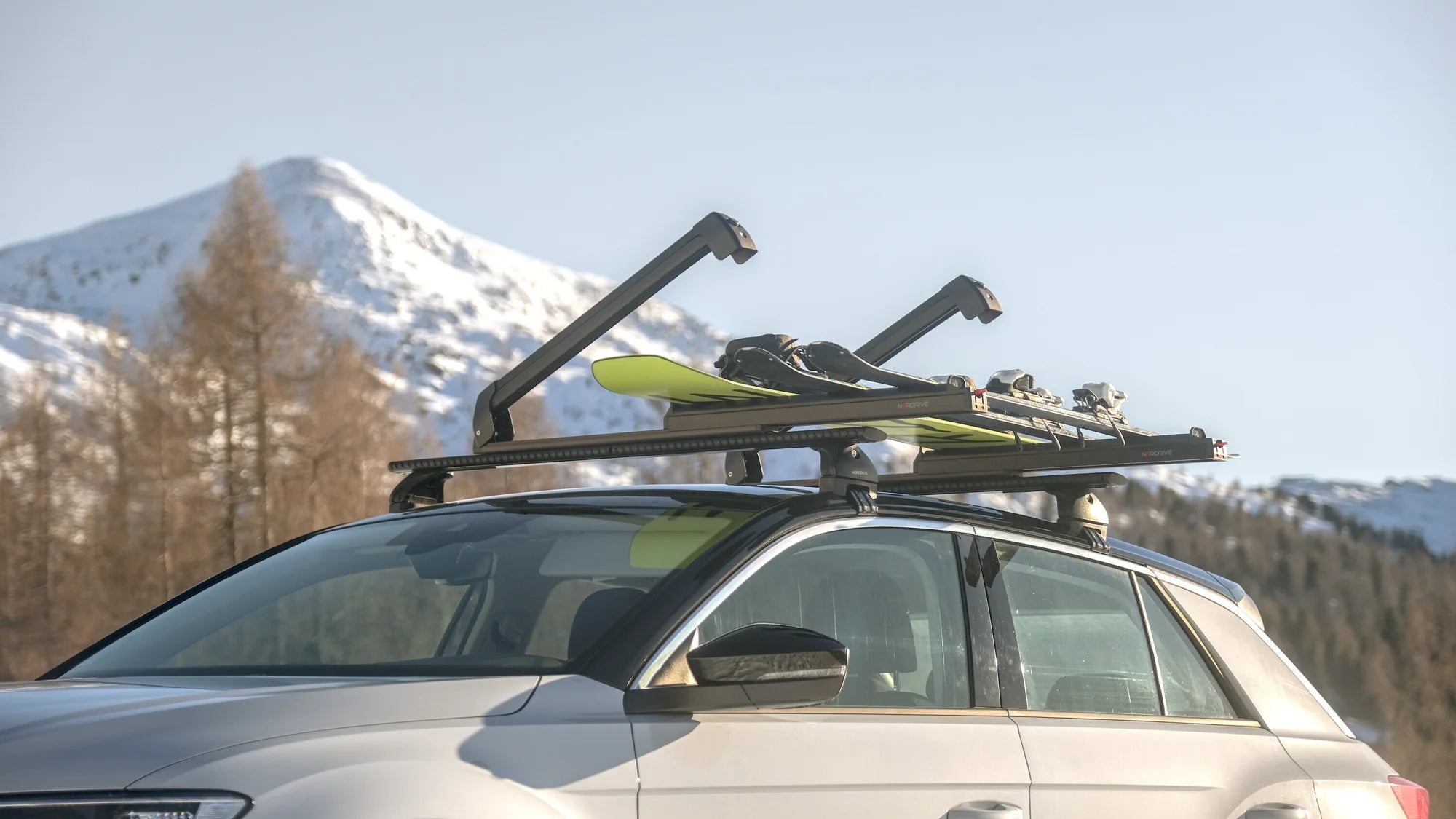 Pro-Slider EVO Aluminium PS-60, portasci per barre da tetto - Nero